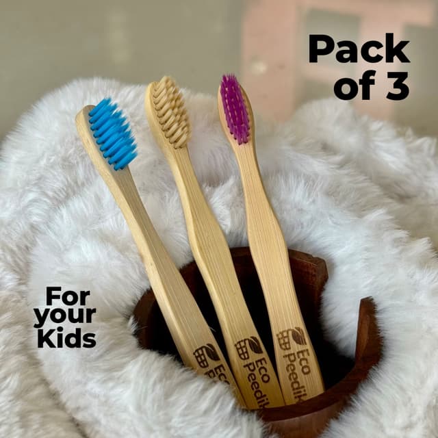 Kids Bamboo Toothbrush ( 3X )